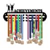 badhai ho apne sabhi athletes se haat ker apne medals ko show kerne ka deside kiya hai Premium Medal Hangers for Wall | Holds Up to 100 Medals | Black Glossy Finish | MDF Wood Medal Holder for Wall | Medal Display | Sports Lovers (Achievements Design2L)