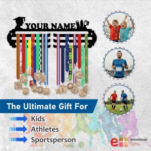 badhai ho apne sabhi athletes se haat ker apne medals ko show kerne ka deside kiya hai Premium Medal Hangers for Wall | Holds Up to 100 Medals | Black Glossy Finish | MDF Wood Medal Holder for Wall | Medal Display | Sports Lovers (Achievements Design2L)