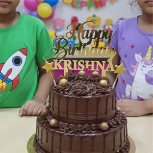 Personalized Acrylic Cake Topper | Custom Name Cake Decoration for Special Occasions