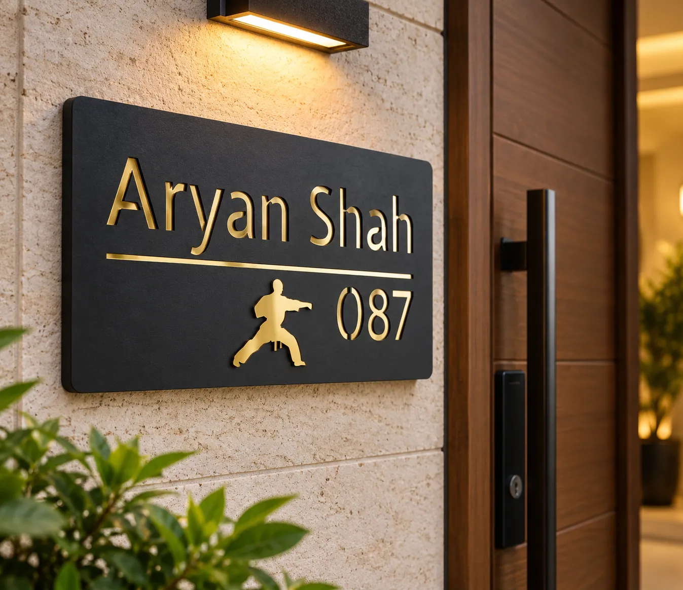 Personalized Sports Name Plate | Custom Name Plate for Athletes & Sports Lovers