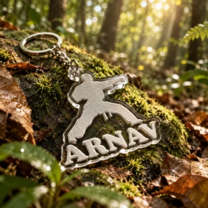 Personalized karate Keychain with Name | Custom Keyring Gift for Men, Women & Kids