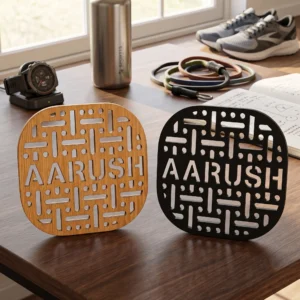 Personalized Athlete Coaster | Custom Name Sports Coaster | Unique Gift for Players