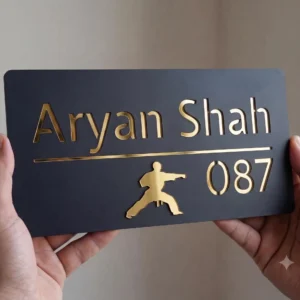 Personalized Sports Name Plate | Custom Name Plate for Athletes & Sports Lovers