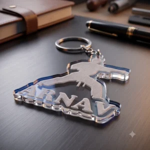 Personalized karate Keychain with Name | Custom Keyring Gift for Men, Women & Kids