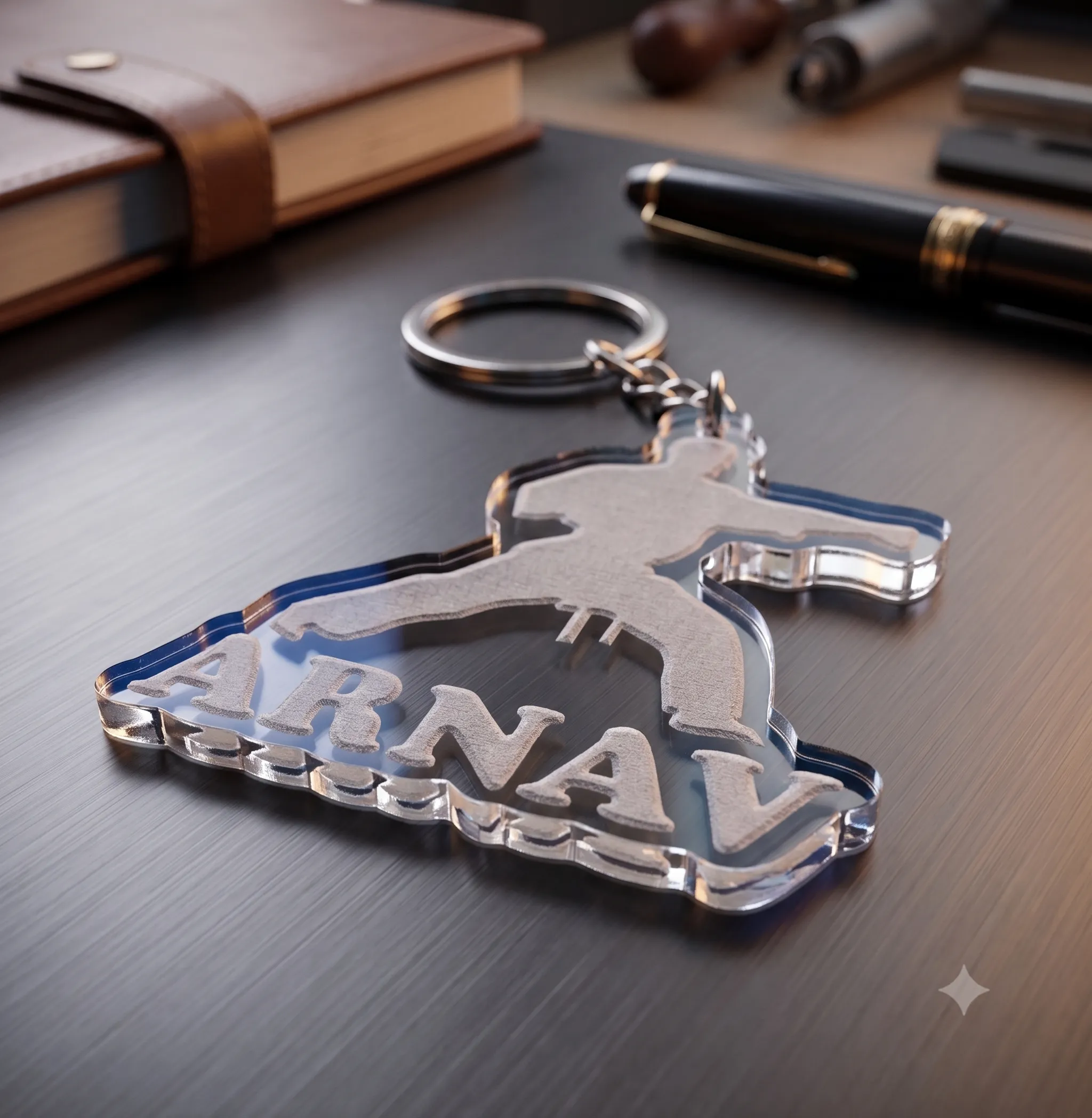 Personalized karate Keychain with Name | Custom Keyring Gift for Men, Women & Kids