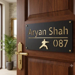 Personalized Sports Name Plate | Custom Name Plate for Athletes & Sports Lovers