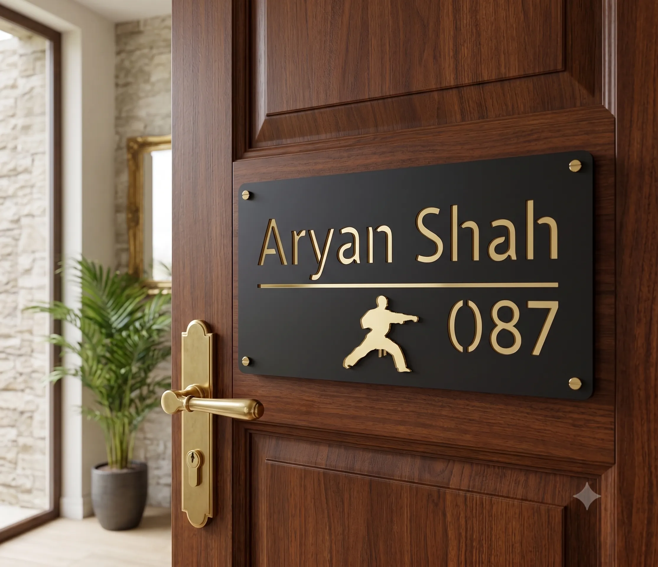Personalized Sports Name Plate | Custom Name Plate for Athletes & Sports Lovers