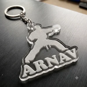 Personalized karate Keychain with Name | Custom Keyring Gift for Men, Women & Kids